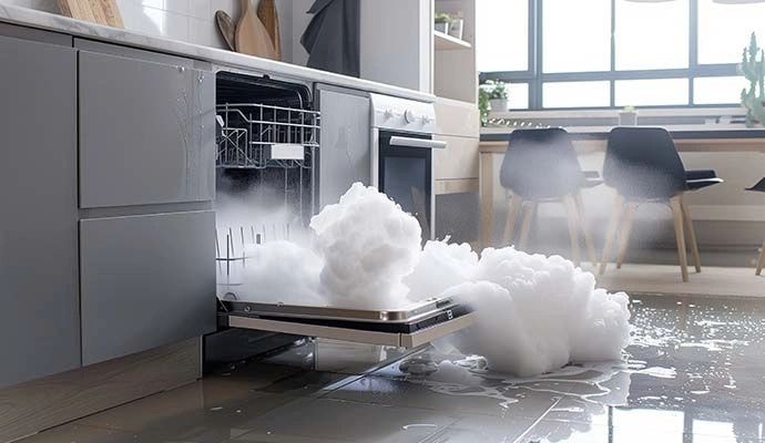 Appliance Overflow — ceiling water damage