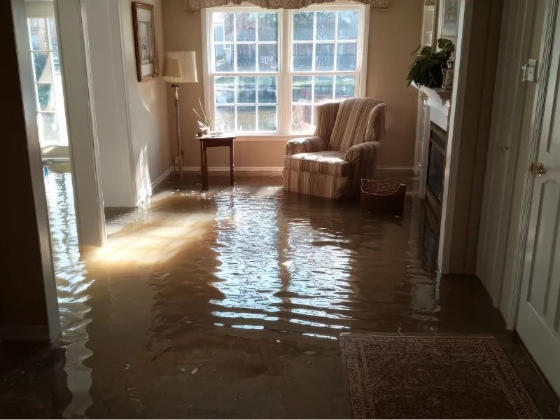 Storm & Flood Intrusion — ceiling water damage